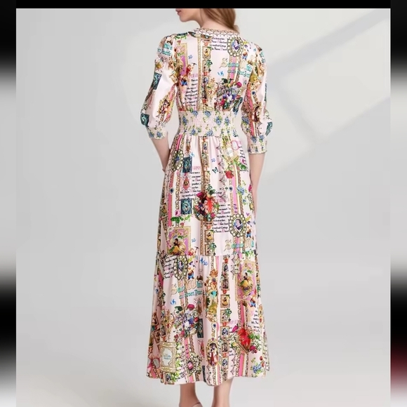 Vibrant Patterned Maxi Dress - Picture 15 of 16